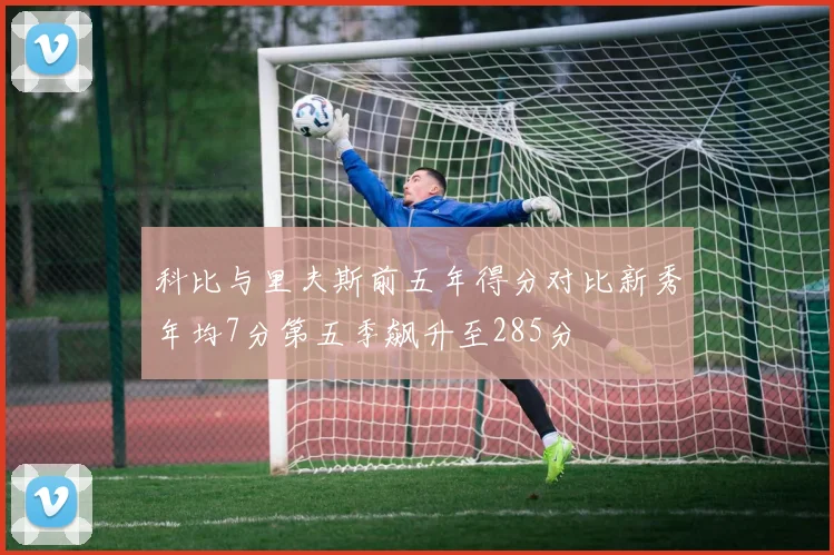 科比与里夫斯前五年得分对比新秀年均7分第五季飙升至285分